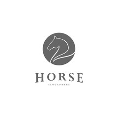 Obraz premium Pegasus Vector Logo Template. Horse logo template