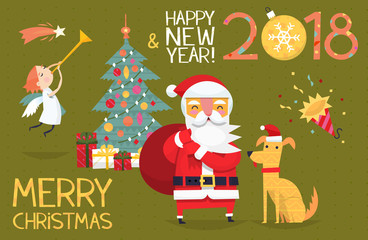 Christmas card illustration