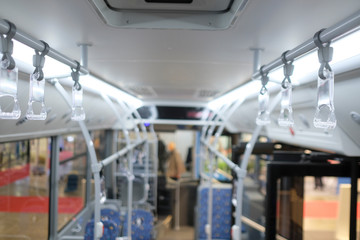 The image of the bus interior