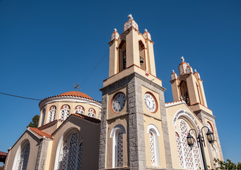 Orthodox Temple in Greece general view by day