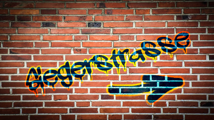 Obraz premium Schild 394 - Siegerstrasse