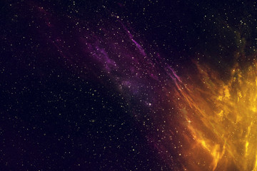 Fototapeta premium Night sky with stars and nebula