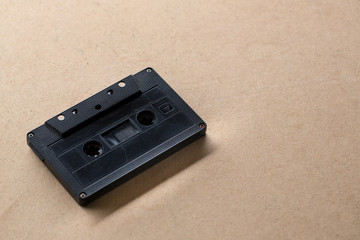 Cassette tape.Vintage Compact Cassette.Old audio cassette.