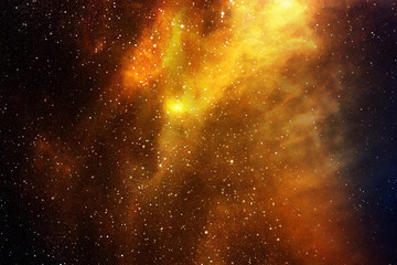 Night sky with stars and nebula