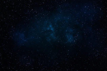 Night sky with stars and nebula
