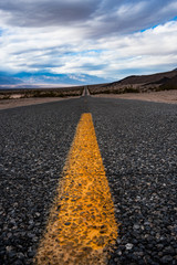 Road asphalt texture through Death Valley National Park