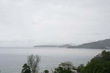 view of Andaman Sea and Indian Ocean from Phuket, thailand