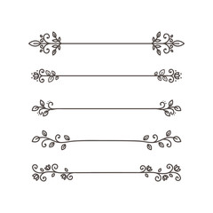 Fototapeta premium Doodle text dividers