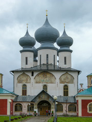 Leningrad region. The Town Of Tikhvin. The Cathedral of the assumption of Tikhvin assumption monastery