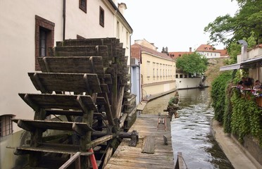an old after wheel in Venice