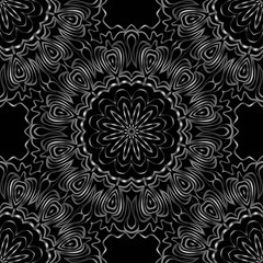 Unique, abstract floral color pattern. Seamless vector illustration. For fantastic design, wallpaper, background, fantastic print.