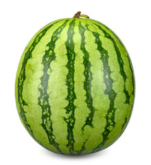 Watermelon isolated on white with clipping path