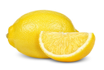 Lemon isolated on  white with clipping path