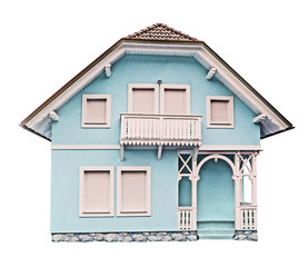 Villa isolated on white