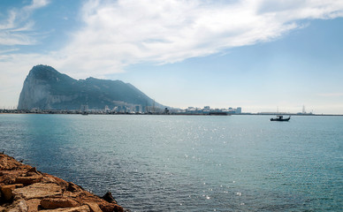Rock of Gibraltar from the ocean