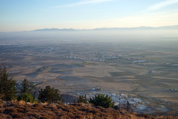 Plain in the Cyprus
