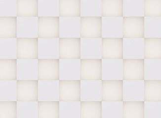 3D pattern made of white and beige geometric shapes, creative background or wallpaper surface made of light and shadow. Futuristic seamless decorative abstract texture design, simple graphic elements