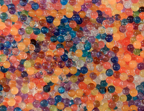 a lot of decoration water balls hydrogel - orbeez background