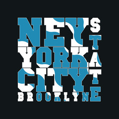 New York typography, design graphic
