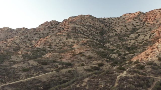 The reflecting of rocky mountains in southern california.