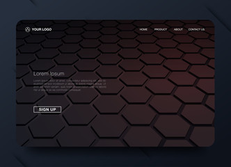 Asbtract background design. Landing page template