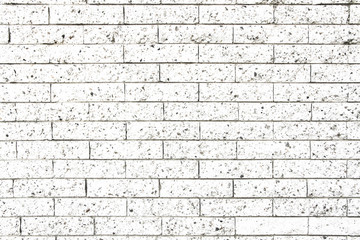 Simple white and grey rectangular stone brick wall as seamless pattern surface texture background.
