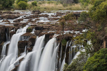 Close-up of The Top of Victoria Falls on The Zambezi in Zambia