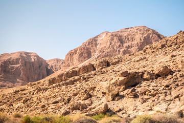 Fototapeta na wymiar Judean rocky desert