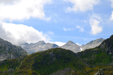 Fototapeta na wymiar Beautiful mountain in the Swiss alps.