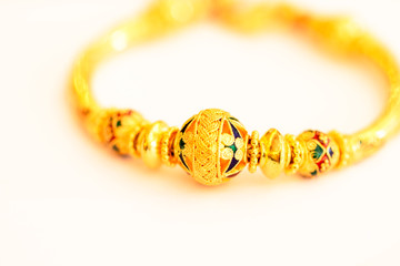 Thai gold jewellery 96.5 % Sukhothai style design of gold bracelte