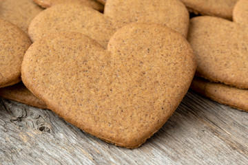 Close-up of gingerbread cookies