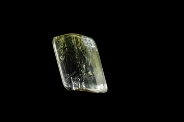 Obraz premium Macro mineral stone Gedanite black background