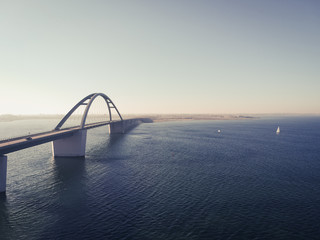 Obraz premium Fehmarnsund Bridge, Fehmarn Germany