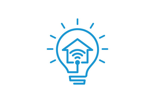 Smart house logo template