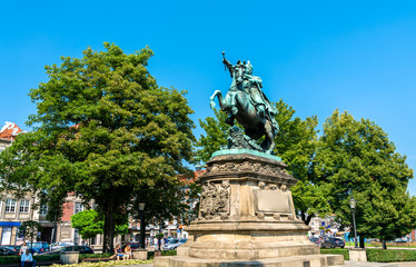 Obraz premium Monument of King John III Sobieski in Gdansk, Poland