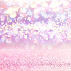 Obraz na płótnie Canvas Pink glitter lights background. defocused