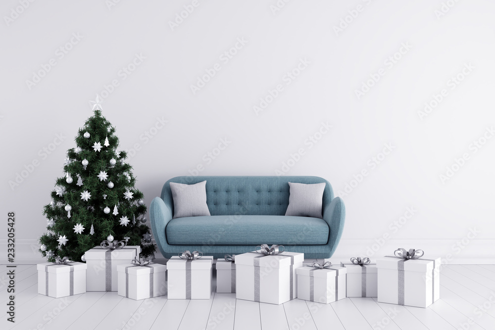 Wall mural Christmas Winter Decoration Interior Background