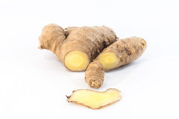 Fototapeta premium ginger on white background