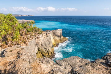 Obraz premium Cliffs on Nusa Lembongan, Bali