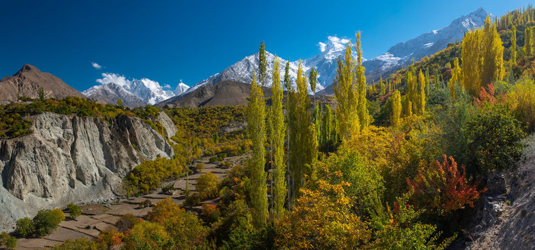 Autumn at Nagar Valley. Northern Area Pakistan
