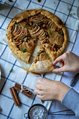 Apple galettes pie rustic 