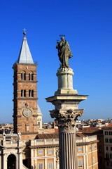 The Basilica di Santa Maria Maggiore, is a Papal major basilica and the largest Catholic Marian church in Rome, Italy