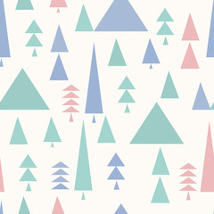 Fototapeta premium seamless christmas tree pattern