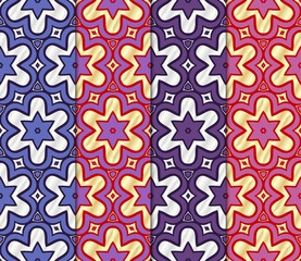 Naklejka premium Set of Geometric seamless pattern. Decorative art deco style. Vector illustration line texture for wallpaper, packaging, banners, textile fashion fabric print, invitation cards