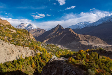 Autumn at Hunza Valley. Northern Area Pakistan