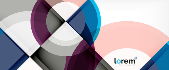 Fototapeta premium Okręgu abstrakcjonistyczny tło, geometryczny nowożytnego projekta szablon