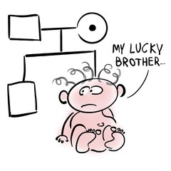 Boy with Menkes disease