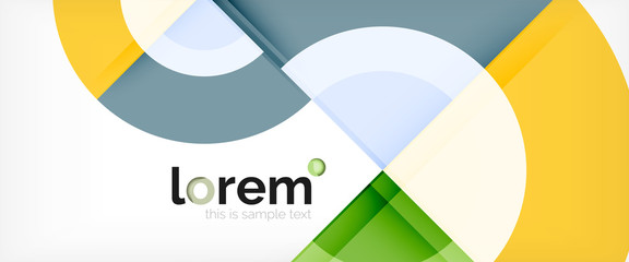 Obraz premium Circle abstract background, geometric modern design template