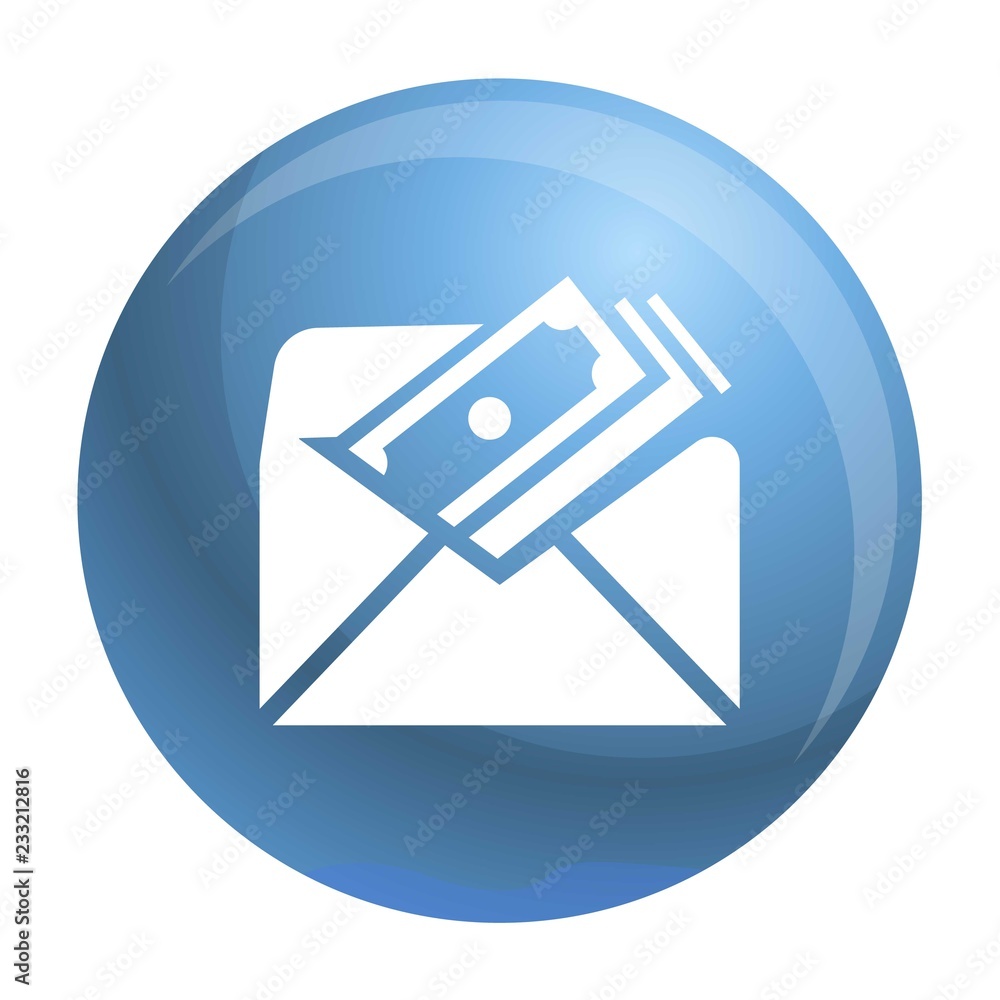 Poster envelope bribery money icon. simple illustration of envelope bribery money vector icon for web desig