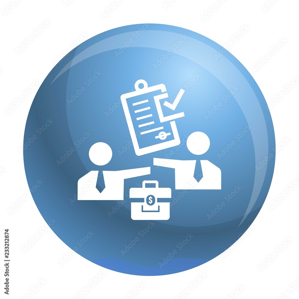 Poster approved bribery paper icon. simple illustration of approved bribery paper vector icon for web desig